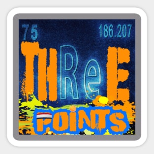 THREE POINTS CHEMISTRY Sticker